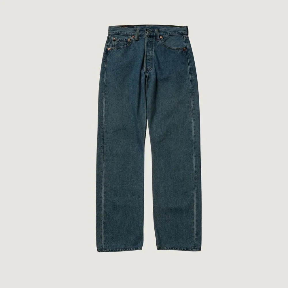 Levi's 90s 501 Jeans Blue Cotton Straight Leg Classic Workwear 28x29